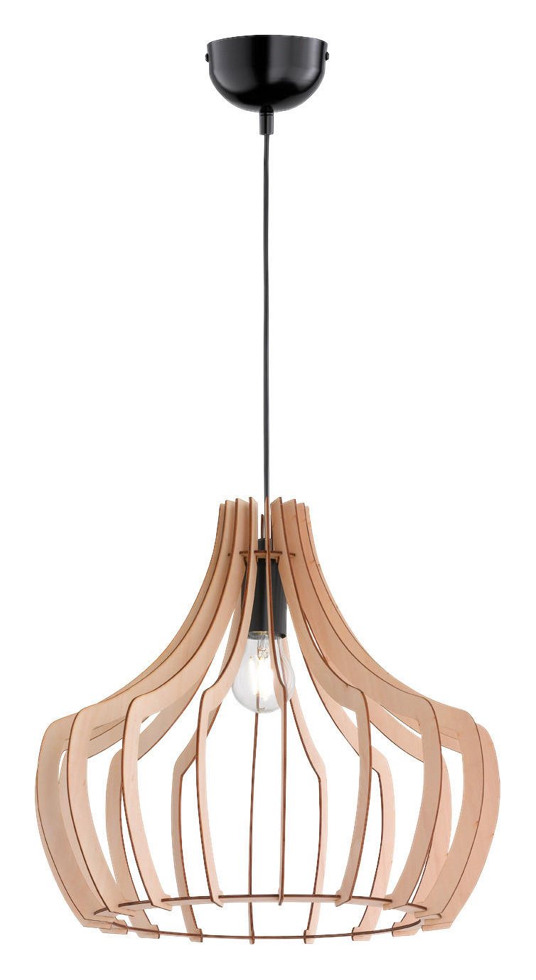 Reality Pendelleuchte R30253830 rosenholz Holz H/D: ca. 150x44 cm E27 1 Brennstellen Wood - rosenholz (44,00/150,00cm) - Reality
