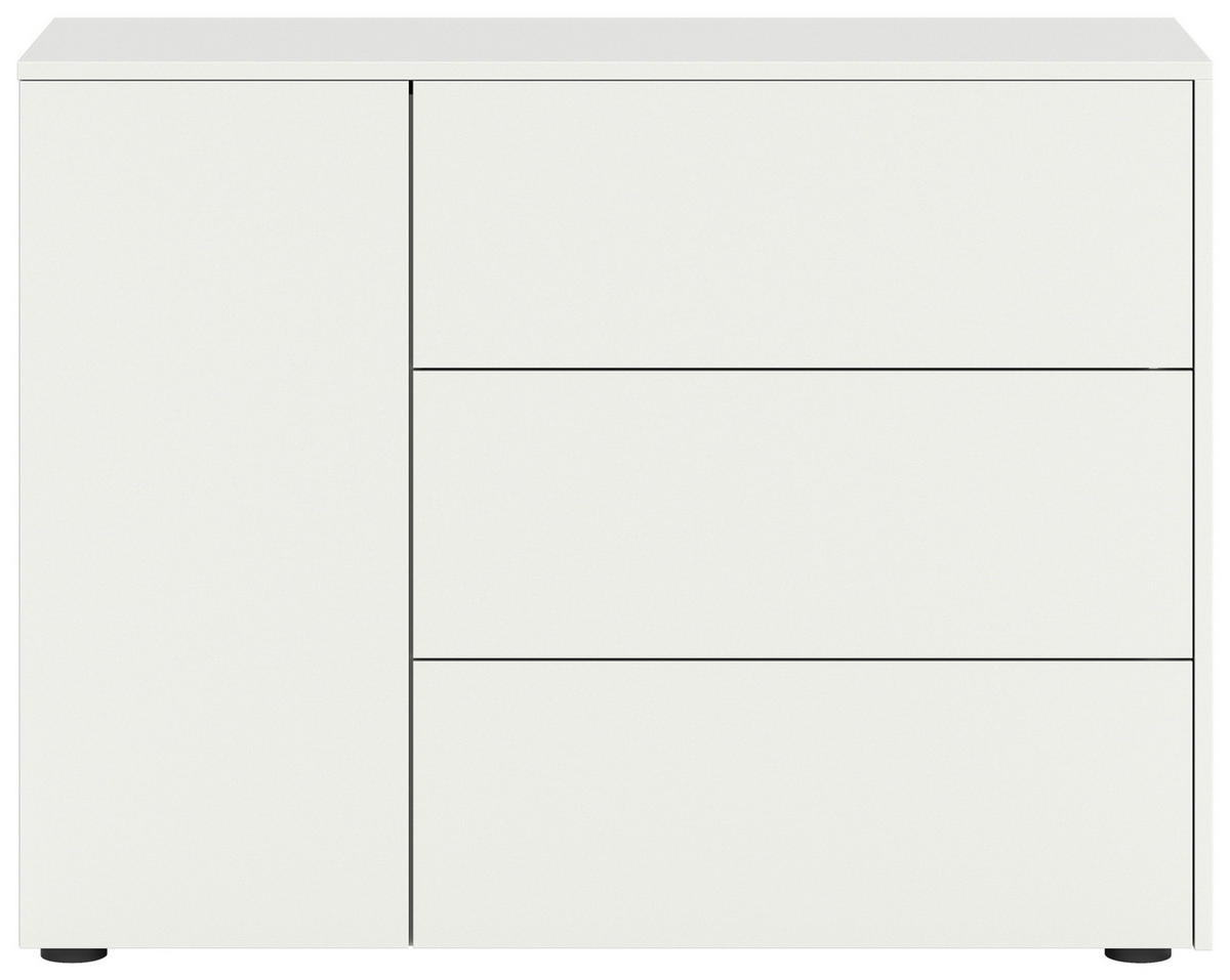 Sideboard Samba weiß Eiche Artisan Nachbildung B/H/T: ca. 105x80x37 cm Samba - Eiche/weiß (105,00/80,00/37,00cm) - xonox.home