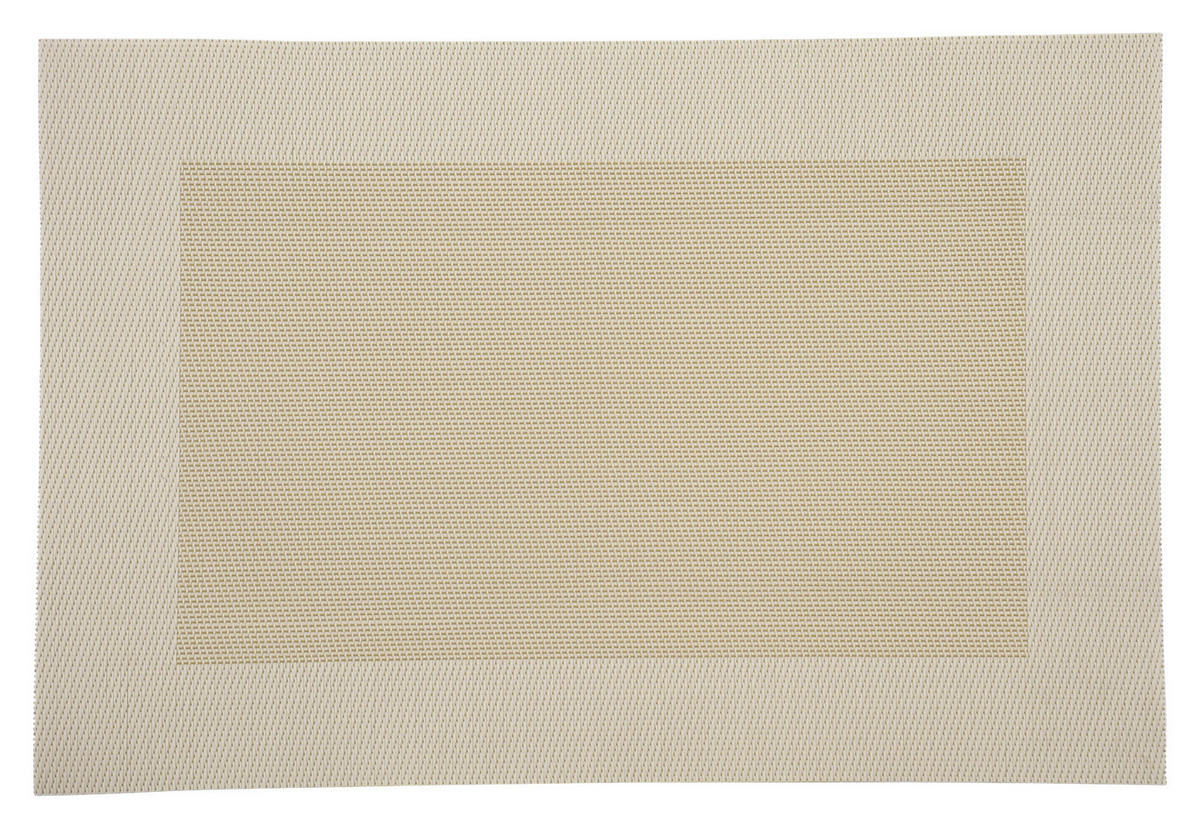 Kesper Platzmatte beige Kunststoff B/L: ca. 29x43 cm Platzmatte - beige (29,00/43,00cm) - Kesper