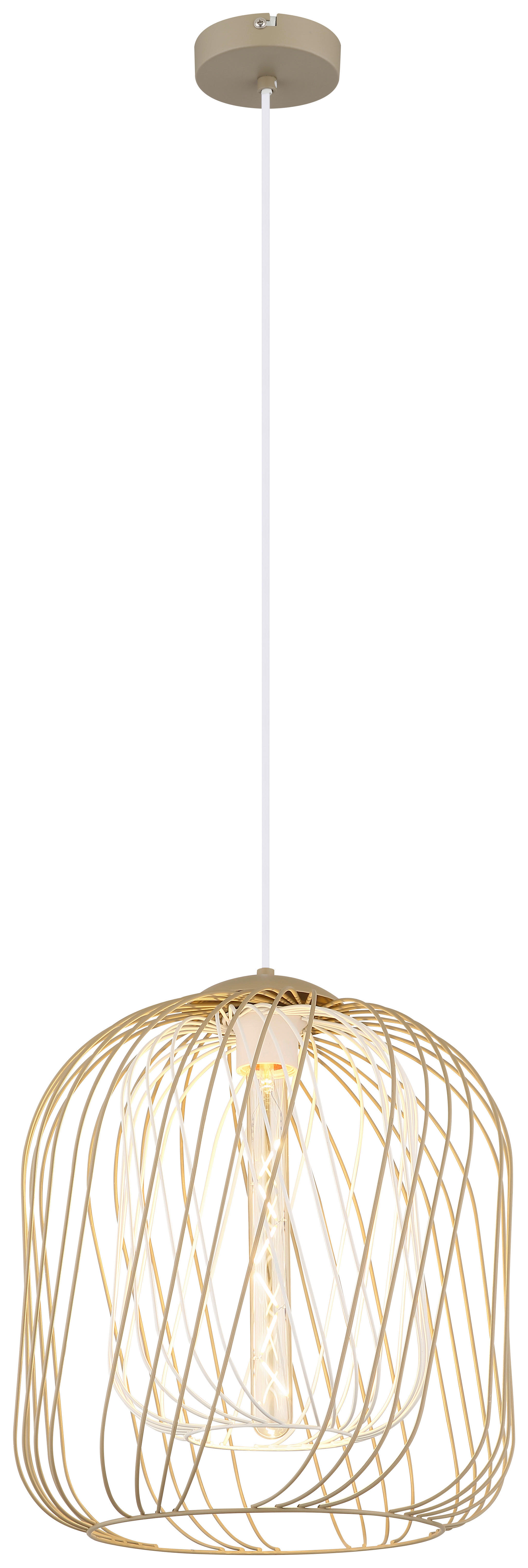 GLOBO Deckenleuchte DICHTI 15965H1 sand Metall H/D: ca. 150x35 cm E27 1 Brennstellen DICHTI - sand (35,00/150,00cm) - GLOBO