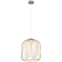 GLOBO Deckenleuchte DICHTI 15965H1 sand Metall H/D: ca. 150x35 cm E27 1 Brennstellen DICHTI - sand (35,00/150,00cm) - GLOBO