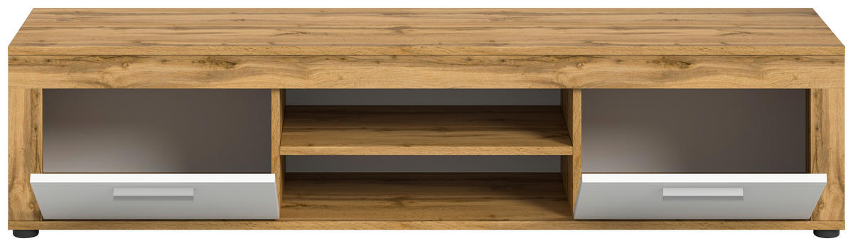 Lowboard Jam Eiche Wotan Nachbildung weiß B/H/T: ca. 160x37x40 cm Jam - Eiche/weiß (160,00/37,00/40,00cm) - xonox.home