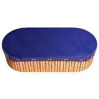 Grasekamp Abdeckplane für Pool oval royalblau Kunststoff B/L: ca. 400x800 cm Abdeckplane_oval_800x400cm - royalblau (400,00/800,00cm) - Grasekamp