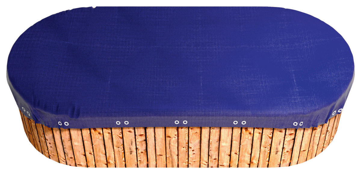 Grasekamp Abdeckplane für Pool oval royalblau Kunststoff B/L: ca. 400x800 cm Abdeckplane_oval_800x400cm - royalblau (400,00/800,00cm) - Grasekamp