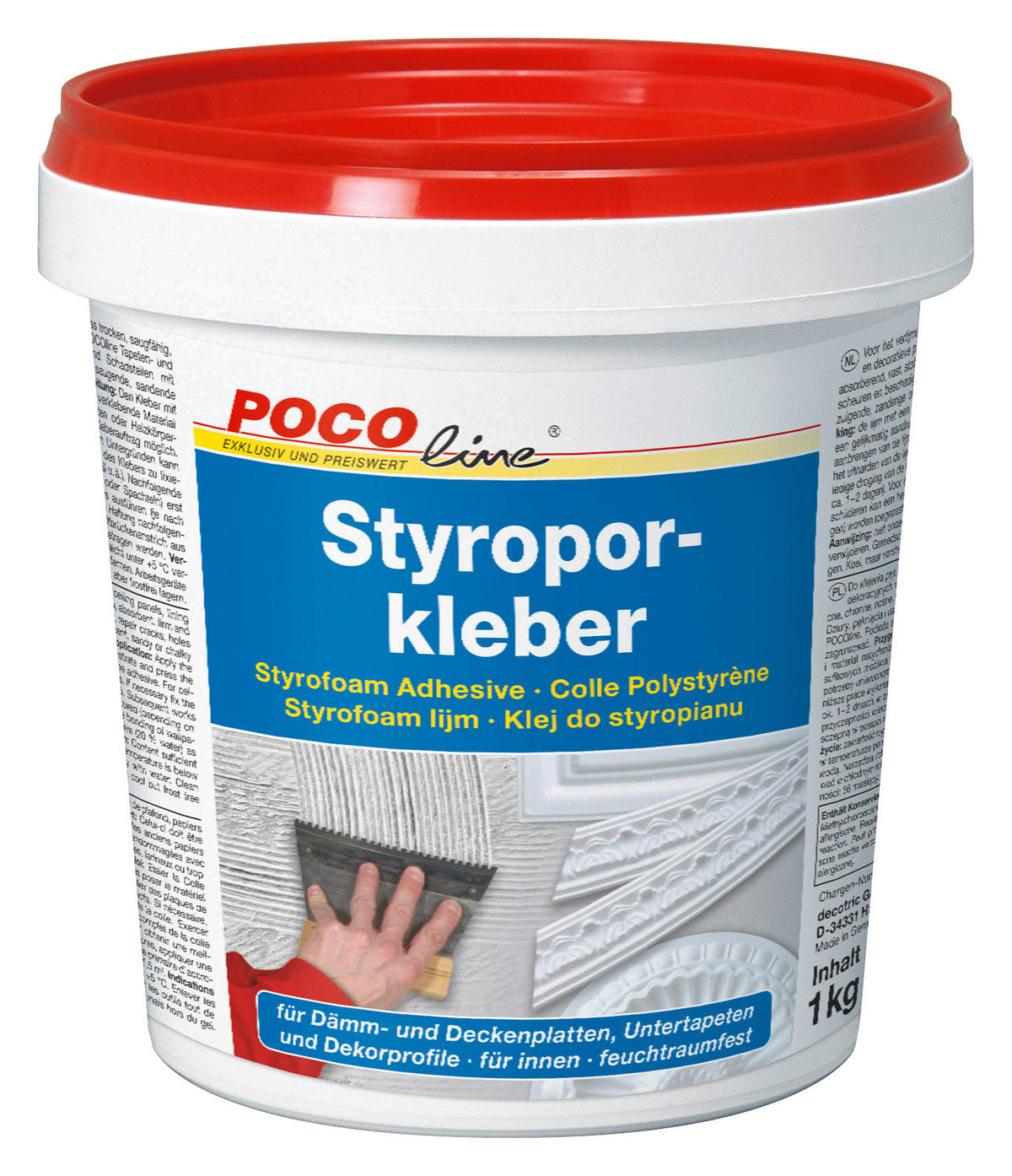 POCOline Styropor- und Hartschaumkleber ca. 1000 g Styropor-/u.Hartschaumkleber 1kg - POCOline