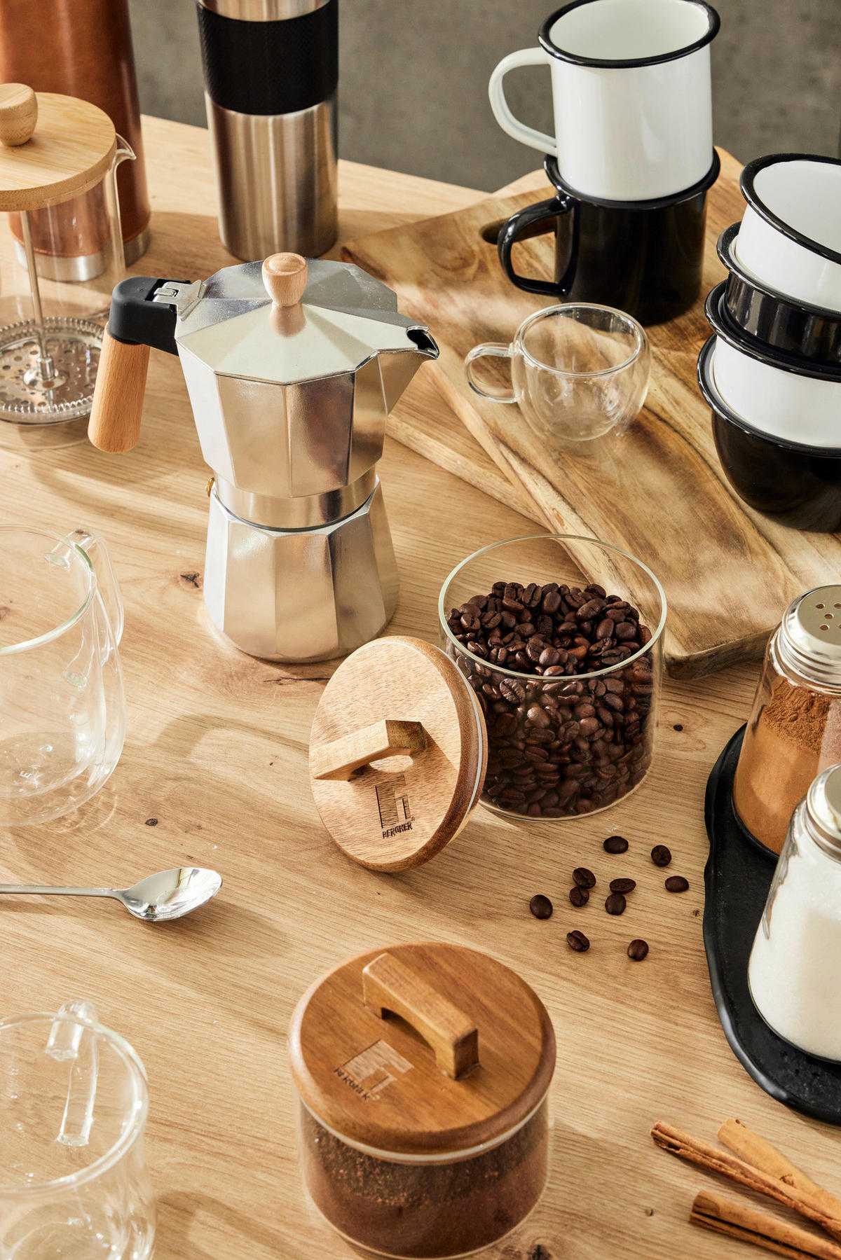 BERGNER Trinkgläserset COFFEE & TEA LOVERS transparent COFFEE & TEA LOVERS - transparent (21,50/13,00/13,00cm) - BERGNER