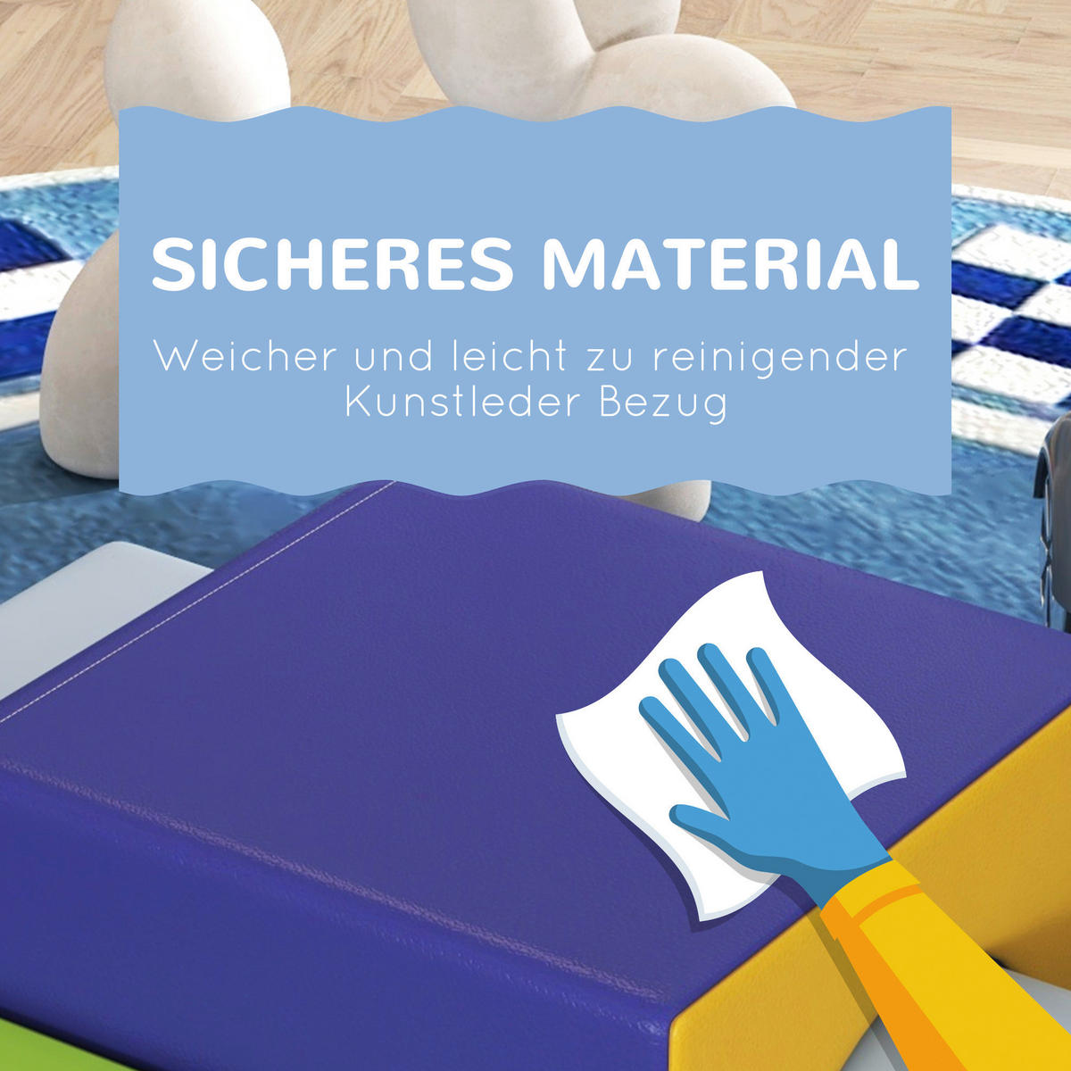 HOMCOM Bausteinset B/H/L: ca. 50x39x150 cm Bausteinset - multicolor (150,00/50,00/39,00cm) - HOMCOM