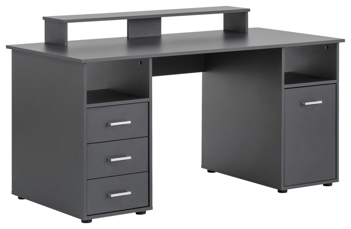 Schreibtisch Niels anthrazit B/H/T: ca. 150x86,7x70 cm Niels - anthrazit (150,00/86,70/70,00cm) - Möbelpartner