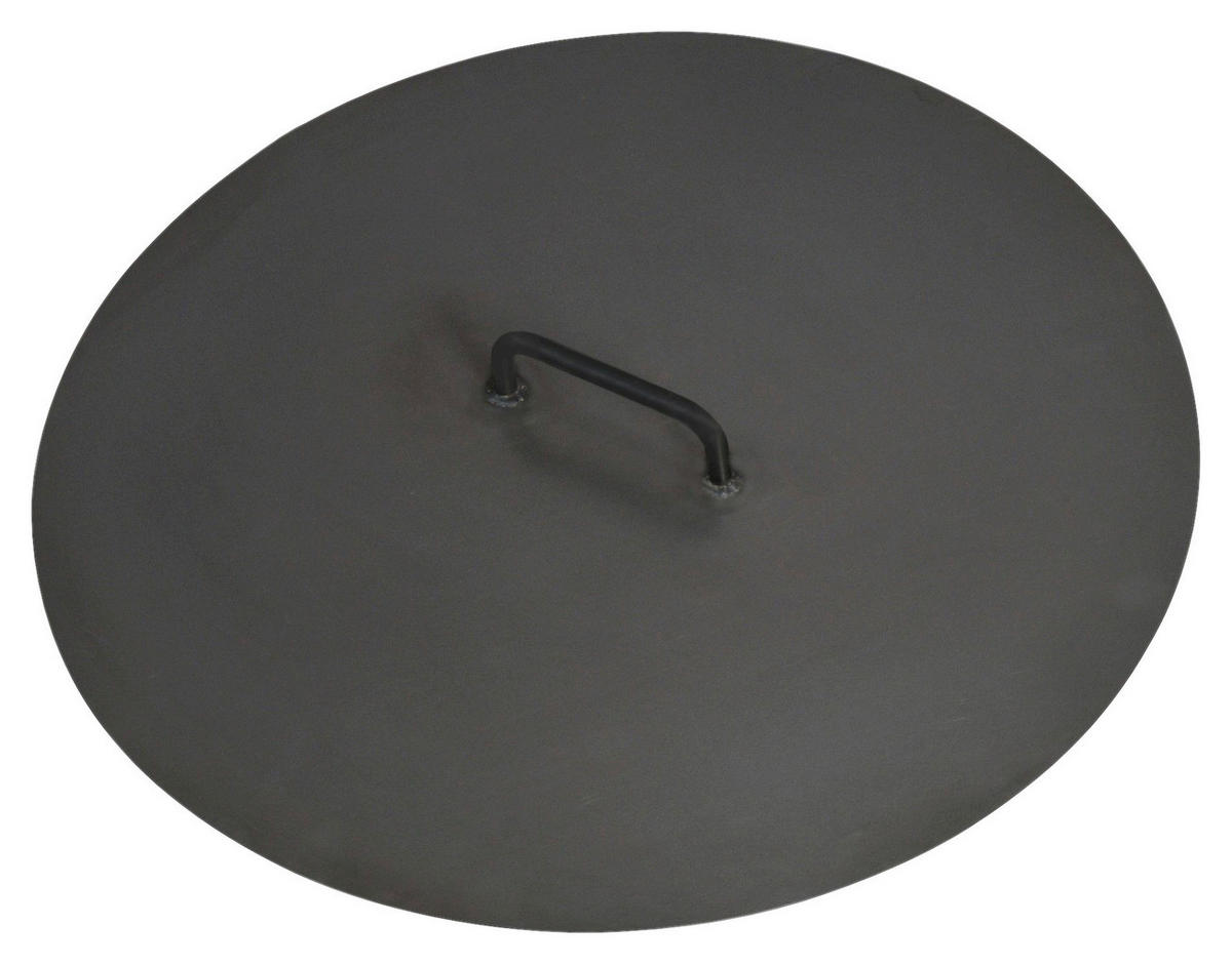 CookKing Deckel für Feuerschale 80 schwarz Stahl B/T: ca. 80,5x80,5 cm 80 - schwarz (80,50/80,50cm) - CookKing