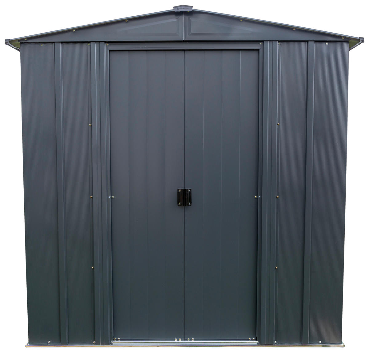 Spacemaker Gartenhaus grau B/H/L: ca. 194x190x151 cm Gartenhaus - grau (151,00/194,00/190,00cm) - Spacemaker