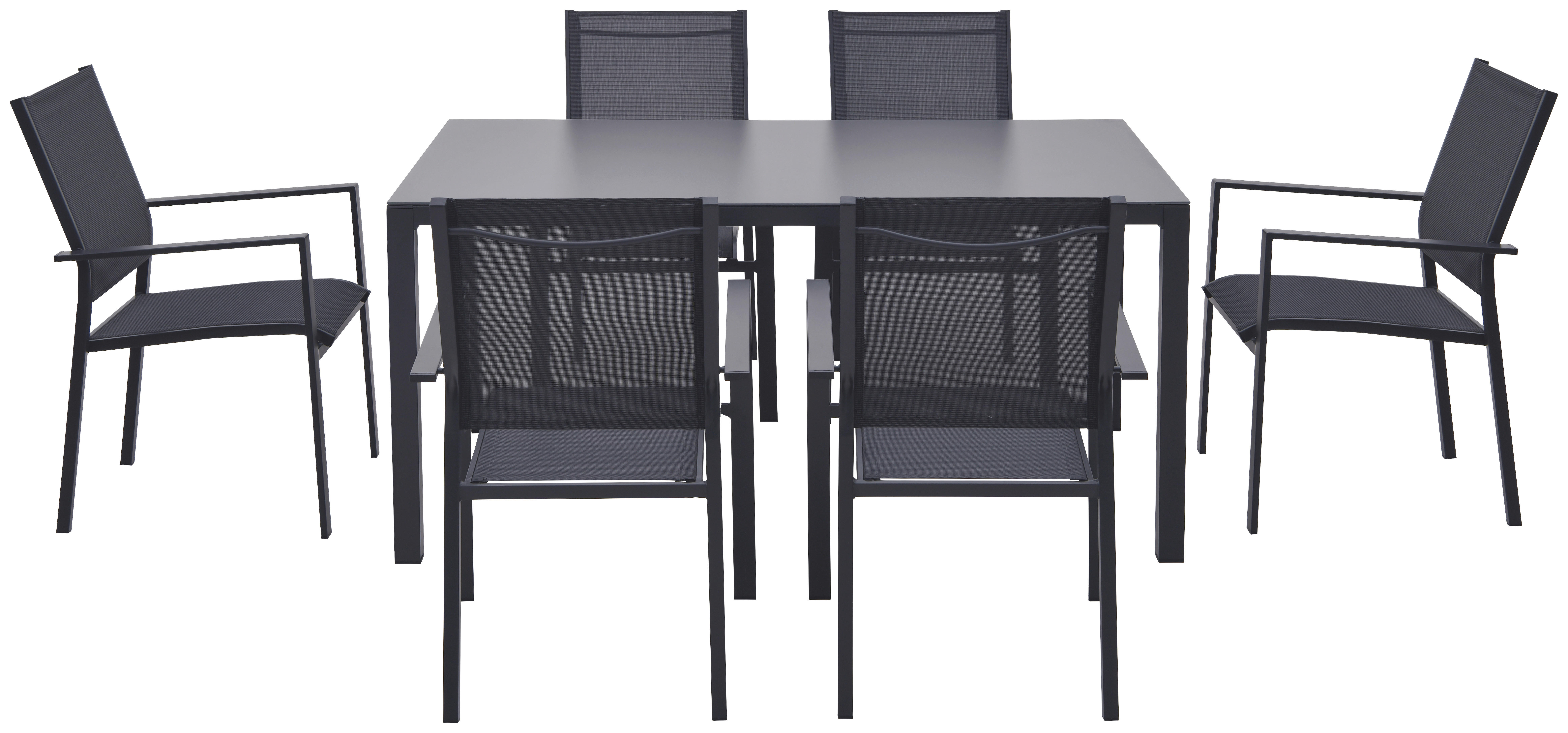 Thumbnail - POCOline Gartensitzgruppe grau Stahl