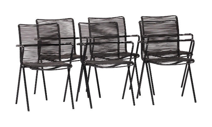 Acamp Gartenstuhl Alpha Rope anthrazit Aluminium B/H/T: ca. 55x83x57 cm Alpha Rope - anthrazit (55,00/83,00/57,00cm) - Acamp