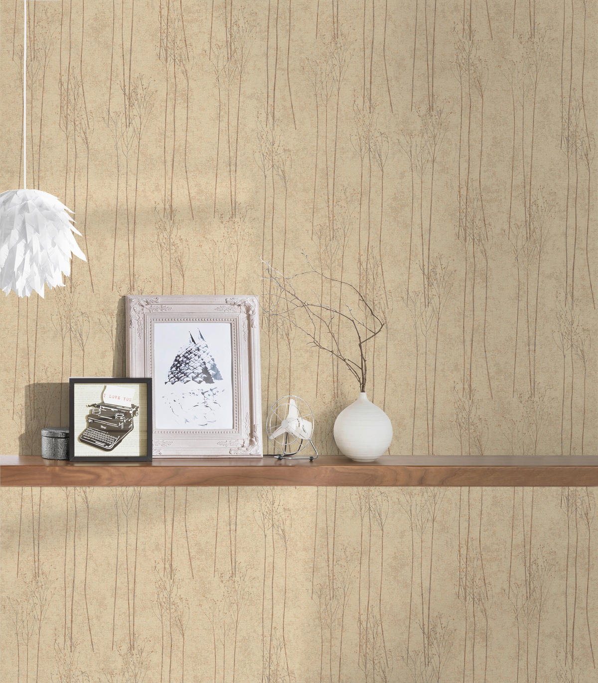 A.S.Creation Vliestapete beige B/H/D: ca. 53x1005x8,8 cm Vliestapete - beige (8,80/1005,00cm) - A.S.Creation