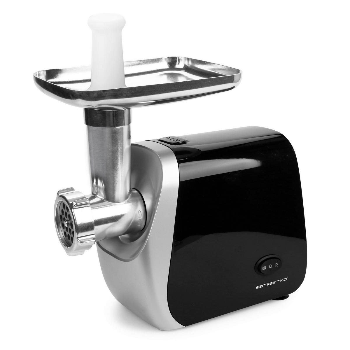 Emerio Fleischwolf MG-130207 schwarz silber Kunststoff Edelstahl B/H/T: ca. 13x21x24 cm Fleischwolf MG-130207 - schwarz/silber (13,00/21,00/24,00cm) - Emerio