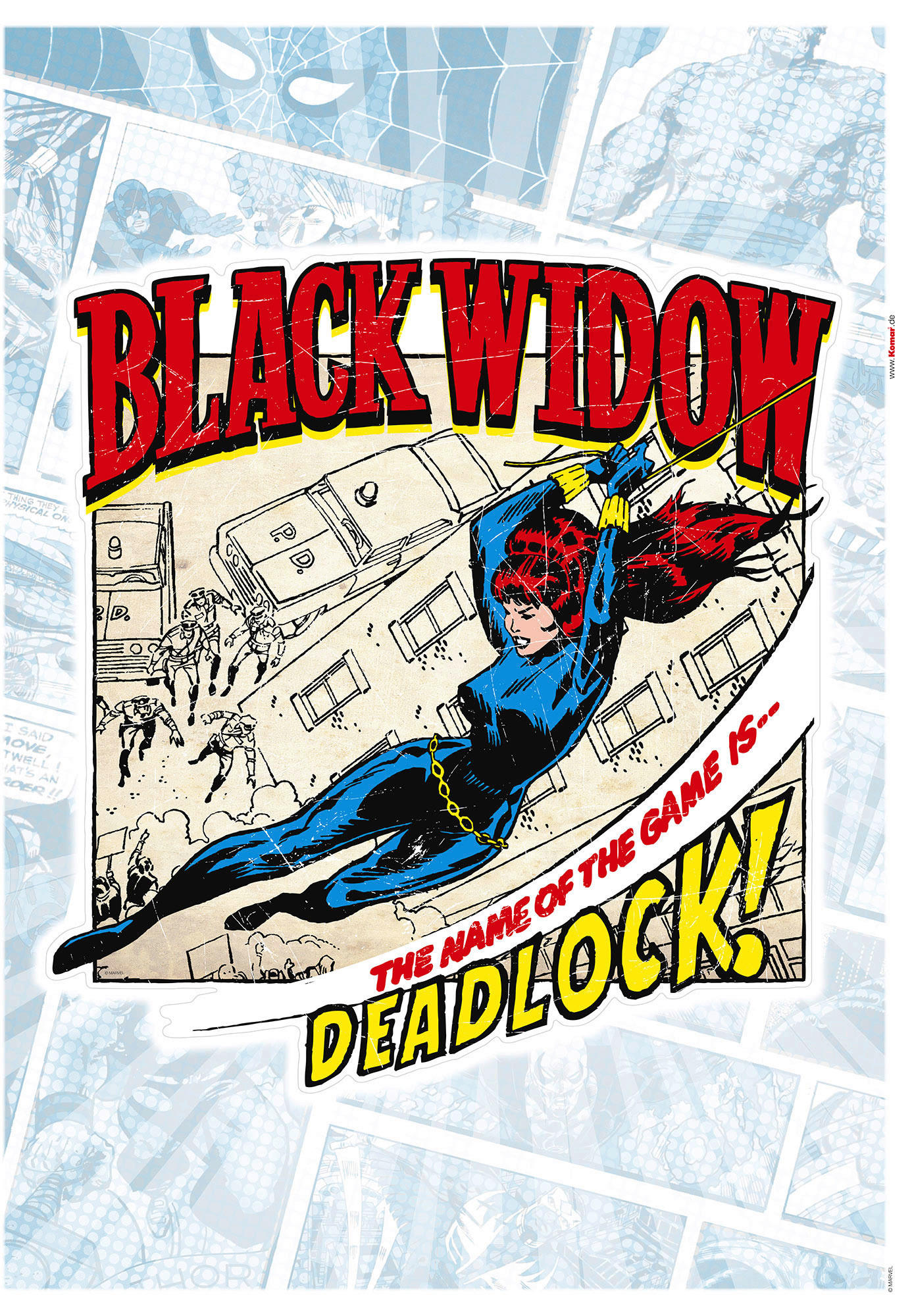 Komar Wandtattoo Black Widow Comic Classic  Black Widow Comic Classic B/L: ca. 50x70 cm