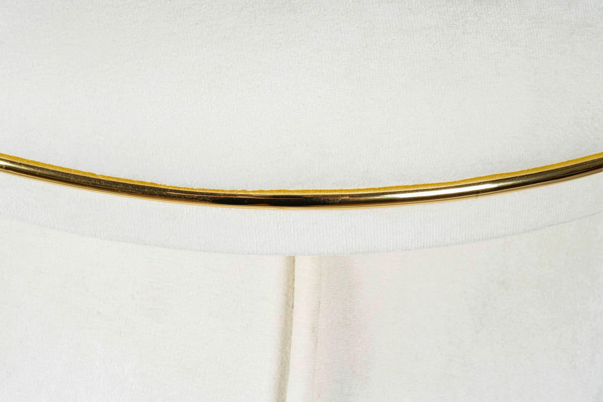 360 Living Hocker Corin 100 elfenbein gold H/D: ca. 51,5x51,5 cm Corin 100 - gold/elfenbein (51,50/51,50cm) - 360 Living