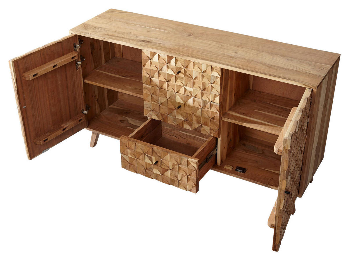 Sideboard natur B/H/T: ca. 140x78,5x40 cm Sideboard - natur (140,00/78,50/40,00cm) - Wohnling