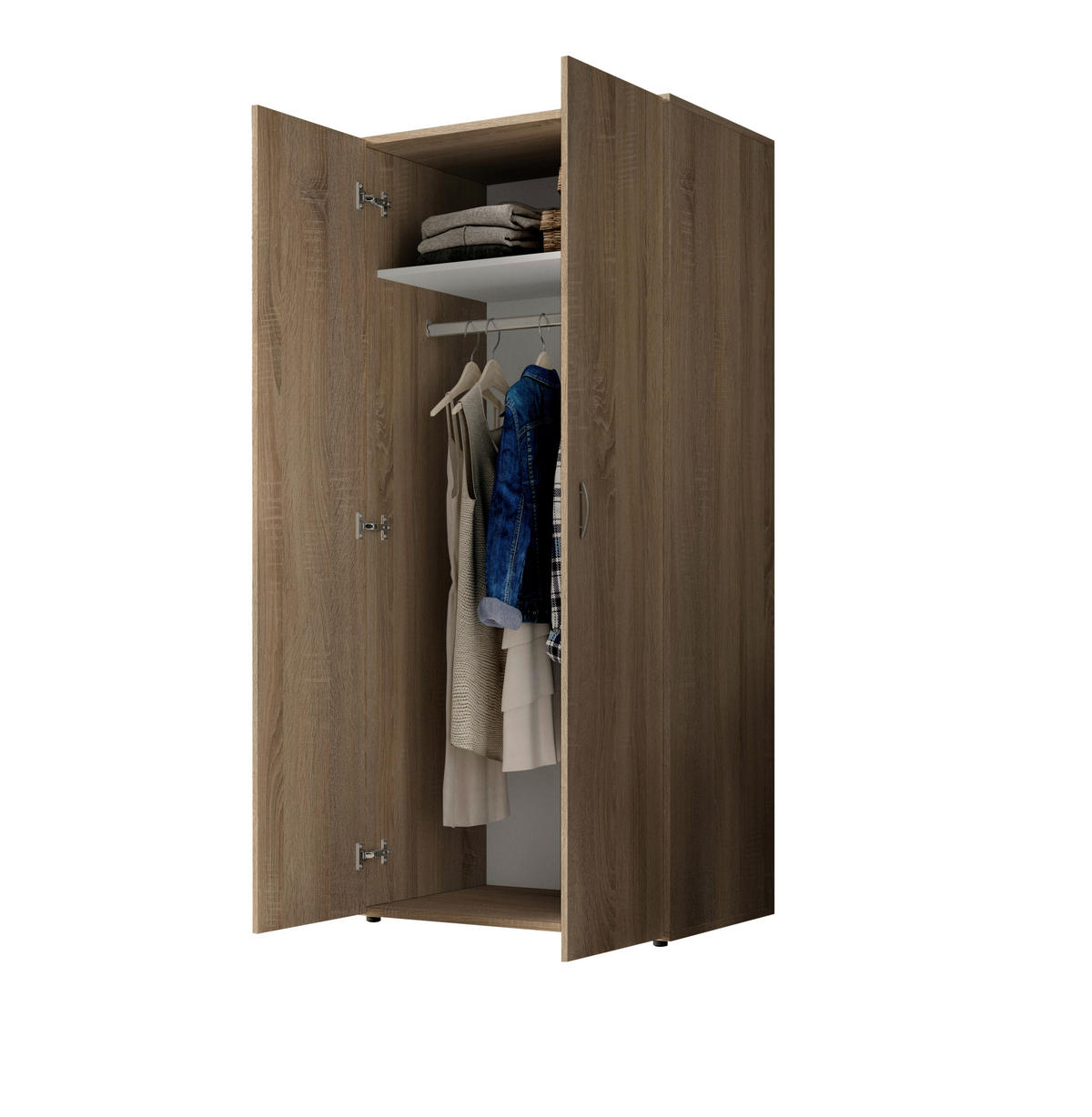 Kleiderschrank Joe Eiche Sonoma Nachbildung B/H/T: ca. 81x176x50,8 cm Joe - Eiche (81,00/176,00/50,80cm)