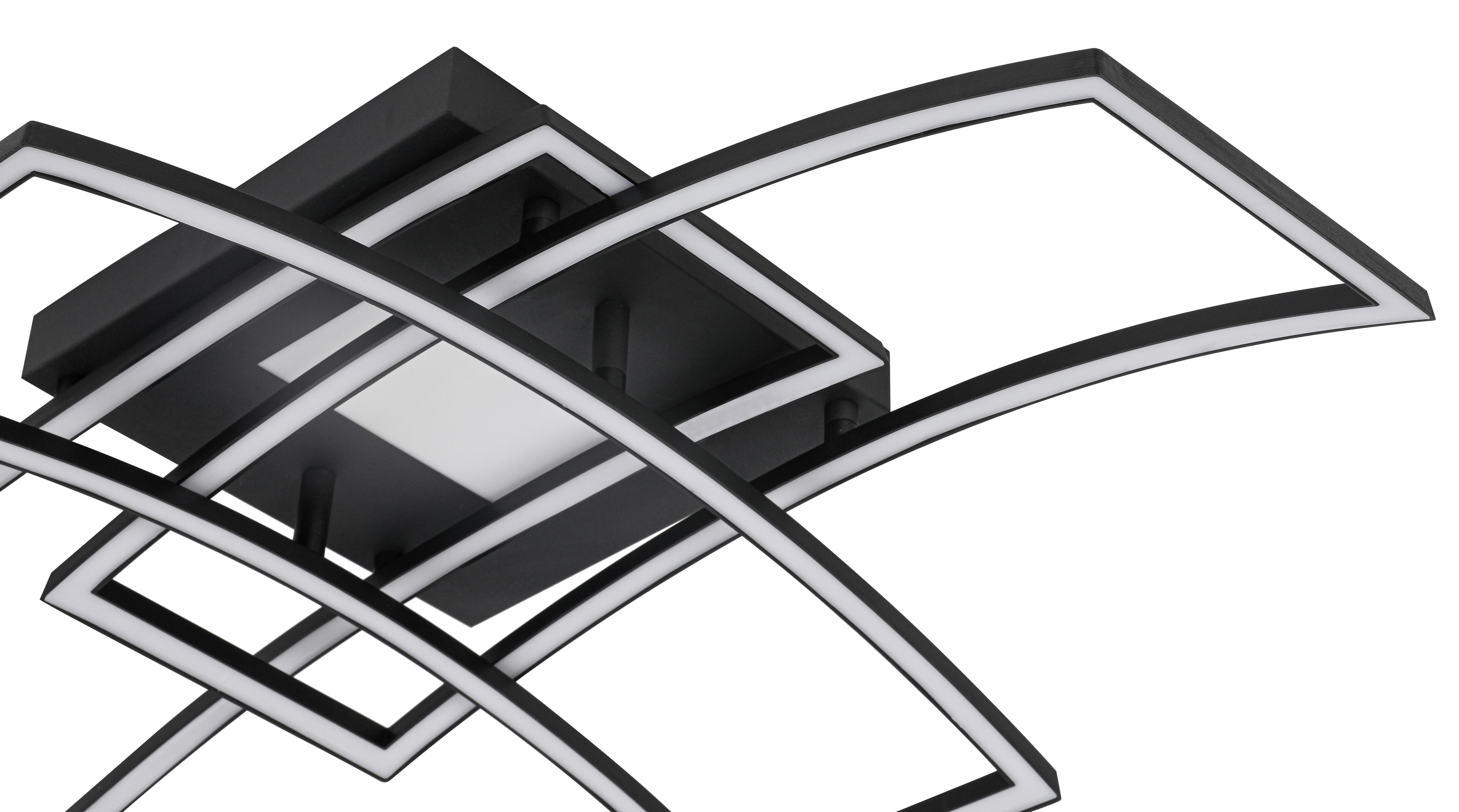 Thumbnail - Nolo LED-Deckenleuchte schwarz Metall B/H/L: ca. 59x15x82 cm