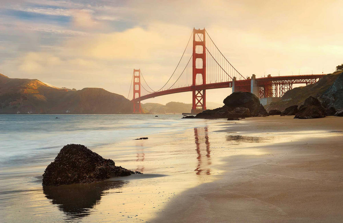 Komar Fototapete Golden Gate X8-054 B/H: ca. 400x260 cm Golden Gate X8-054 - (400,00/260,00cm) - Komar