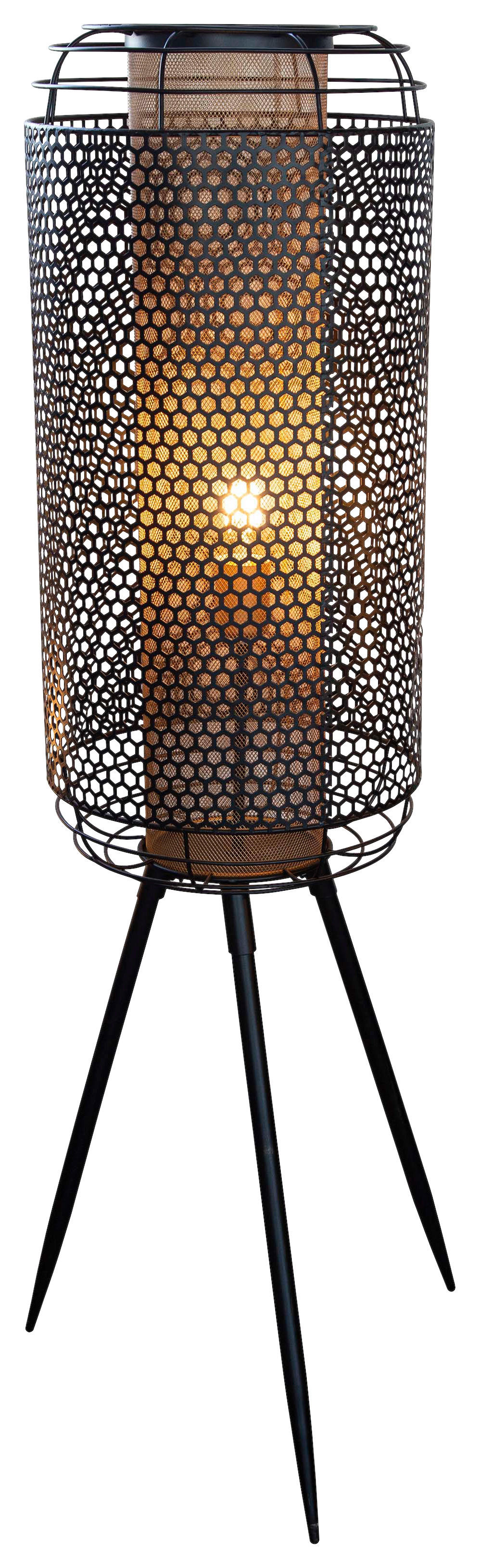 Nowa Stehleuchte 40790145 gold schwarz Metall H/D: ca. 110x30 cm E27 1 Brennstellen DENTON - gold/schwarz (30,00/110,00cm) - Nowa