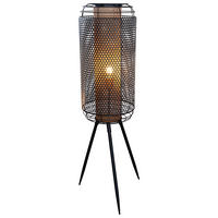 Nowa Stehleuchte 40790145 gold schwarz Metall H/D: ca. 110x30 cm E27 1 Brennstellen DENTON - gold/schwarz (30,00/110,00cm) - Nowa