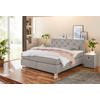Boxspringbett  beige Flachgewebe Liegefläche B/L: ca. 180x200 cm Finja_H3_Boxspringbett - beige (189,00/106,00/213,00cm)