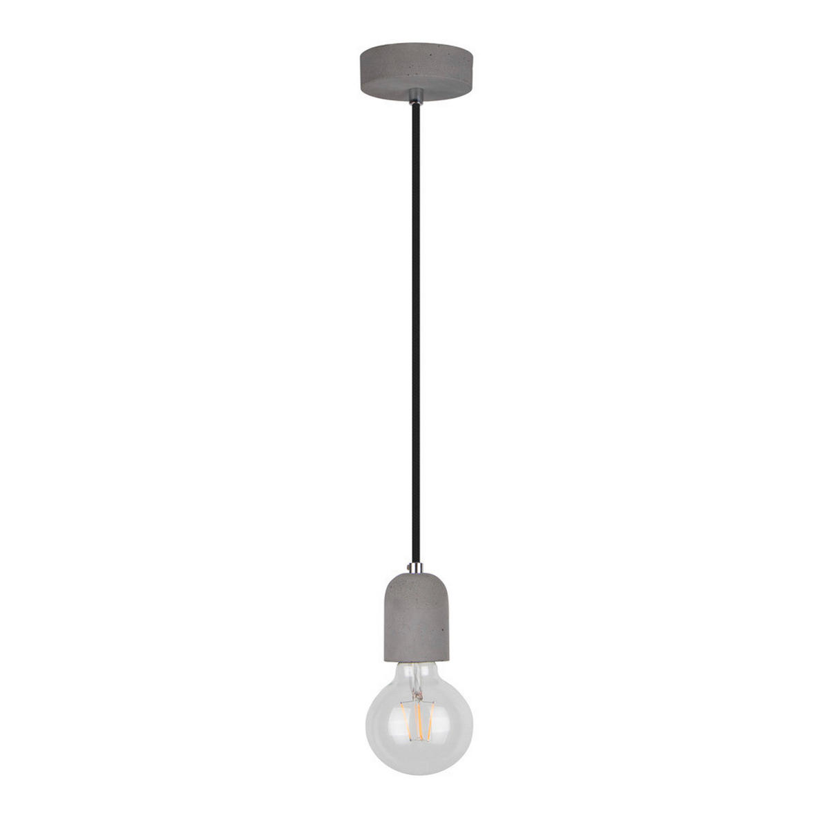 SPOT Light Pendelleuchte 9779136 grau Beton L/D: ca. 90x10 cm E27 1 Brennstellen Amory - grau (10,00cm) - SPOT Light