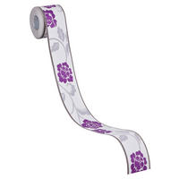 A.S.Création Bordüre grau violett B/H/D: ca. 5x500x8,3 cm Bordüre_selbstklebend - grau/violett (8,30/500,00cm) - A.S.Creation