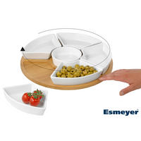 Esmeyer drehbares Servierset SUSAN weiß Porzellan SUSAN - weiß - Esmeyer