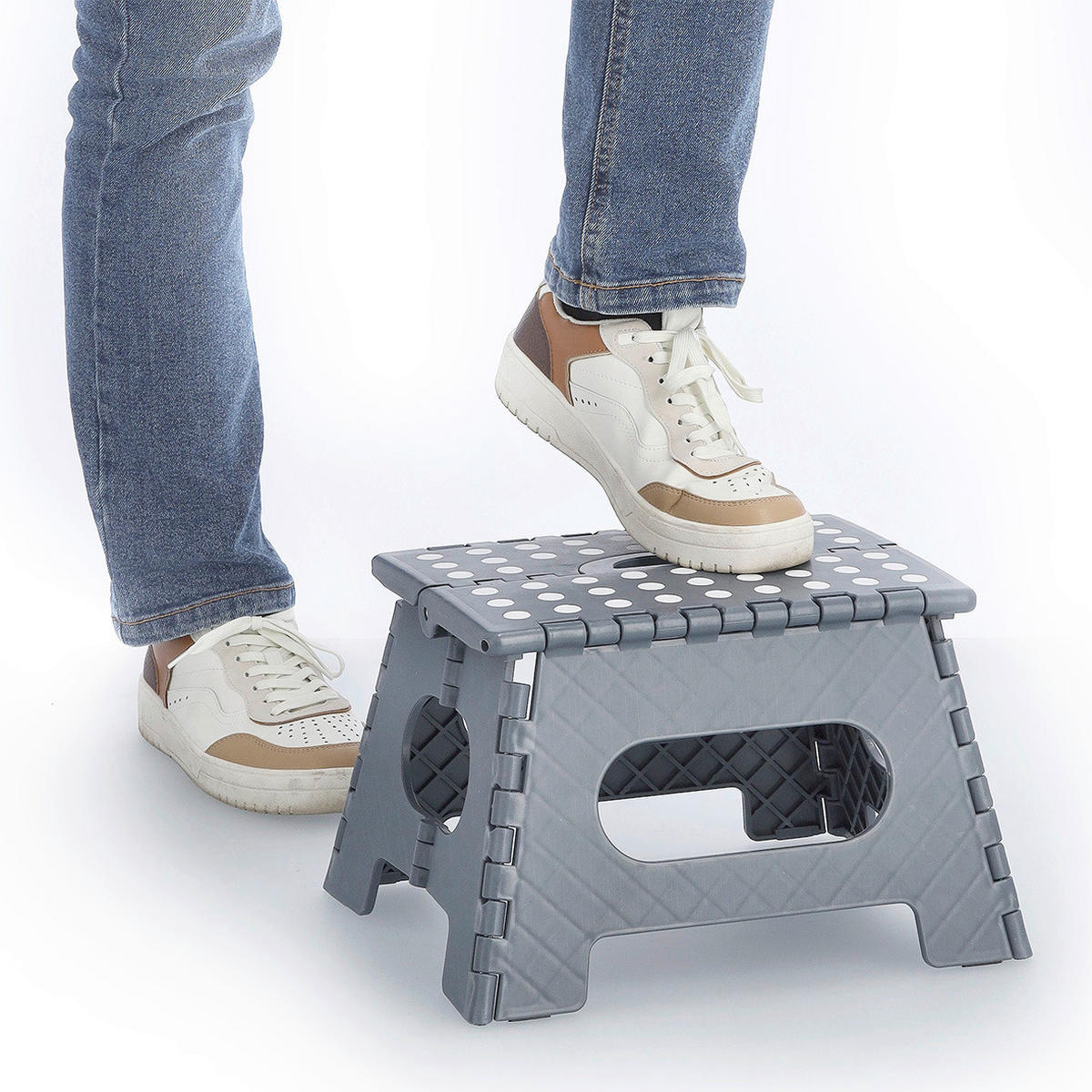 Zeller Klapphocker anthrazit B/H/L: ca. 28x22x35 cm Klapphocker - anthrazit (35,00/28,00/22,00cm) - Zeller