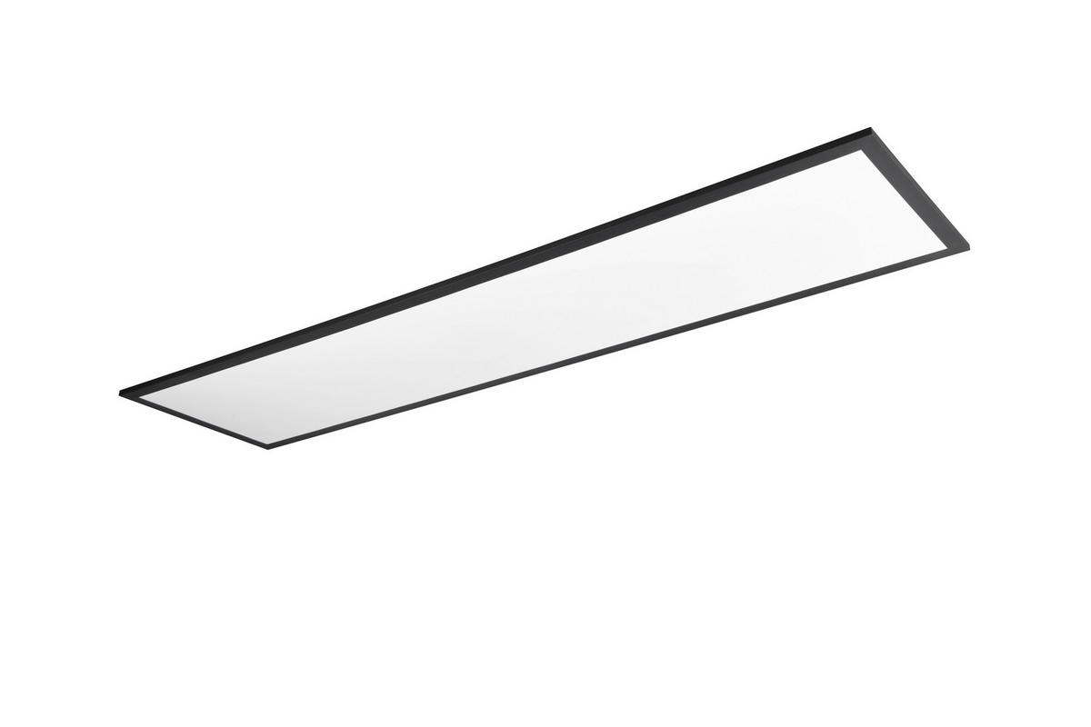Reality LED-Deckenleuchte Beta R67661232 schwarz Metall B/H/T: ca. 119,5x5,5x29,5 cm 1 Brennstellen Beta - schwarz (119,50/5,50/29,50cm) - Reality