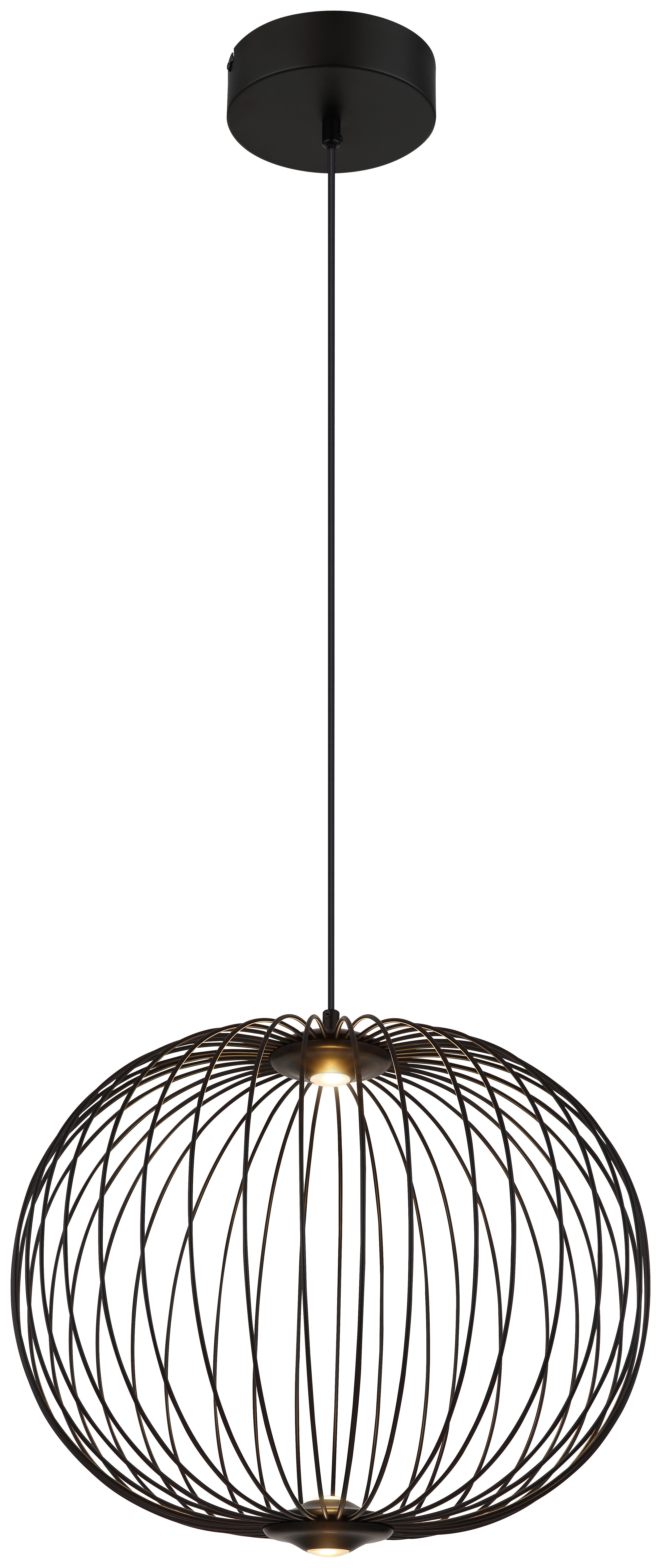 GLOBO LED-Pendelleuchte schwarz Metall Aluminium H/D: ca. 150x50 cm GALWAY - schwarz (50,00/150,00cm) - GLOBO
