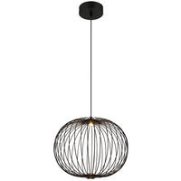GLOBO LED-Pendelleuchte schwarz Metall Aluminium H/D: ca. 150x50 cm GALWAY - schwarz (50,00/150,00cm) - GLOBO