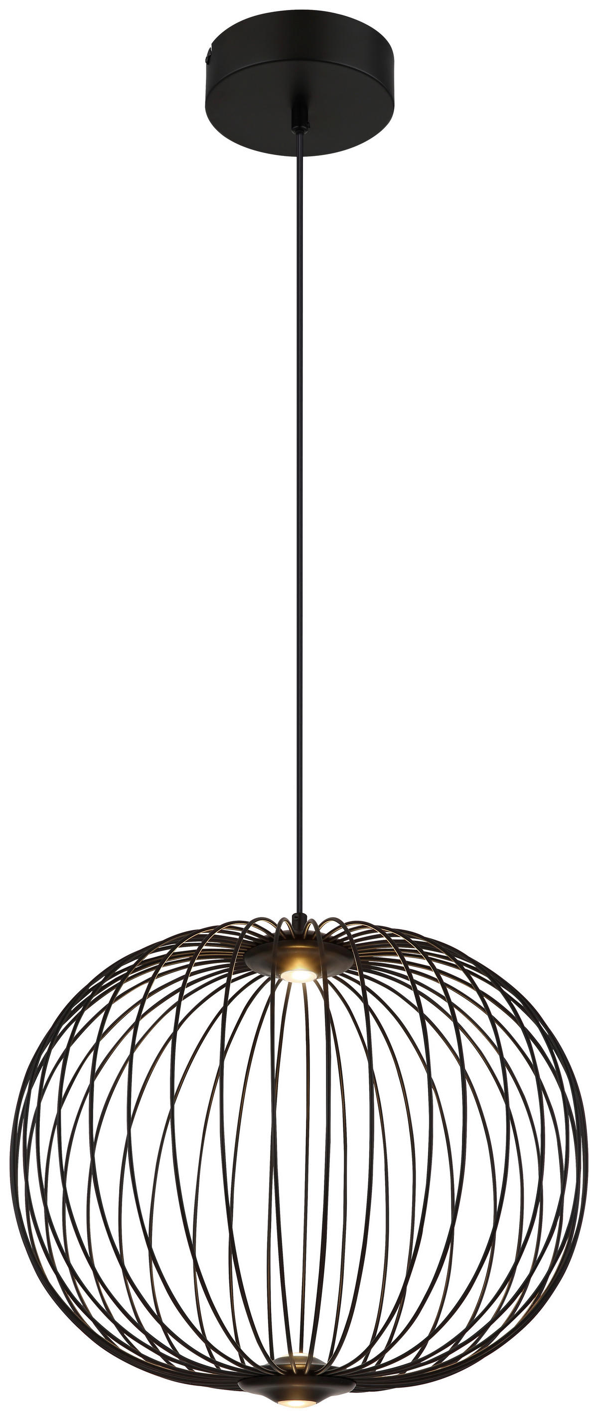 GLOBO LED-Pendelleuchte schwarz Metall Aluminium H/D: ca. 150x50 cm GALWAY - schwarz (50,00/150,00cm) - GLOBO