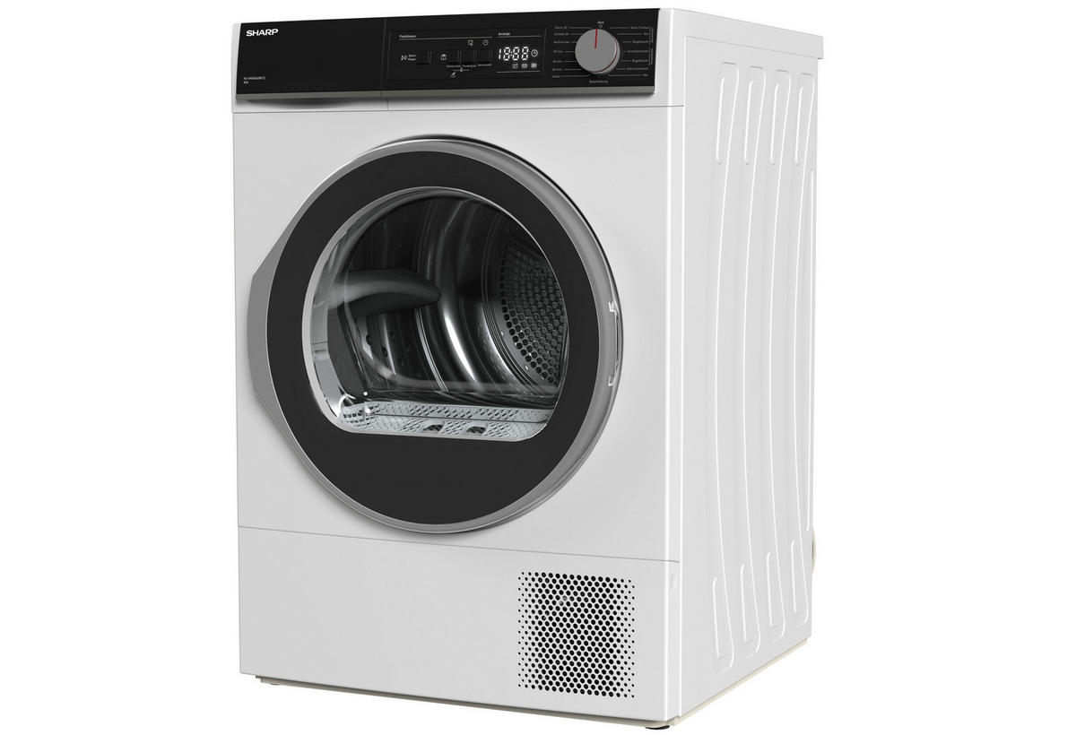 Sharp Wärmepumpentrockner KD-NHA8S6GW1D-DE Wärmepumpentrockner KD-NHA8S6GW1DDE - weiß (59,60/84,60/60,90cm) - Sharp