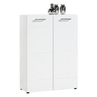 Kommode Kairo 1 weiß weiß Hochglanz B/H/T: ca. 79x111x34 cm Kairo 1 - weiß (79,00/111,00/34,00cm)