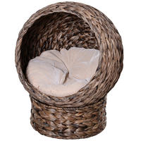 PawHut Katzenhaus braun Eisen H/L: ca. 60x42 cm Katzenhaus - braun (42,00cm) - PawHut