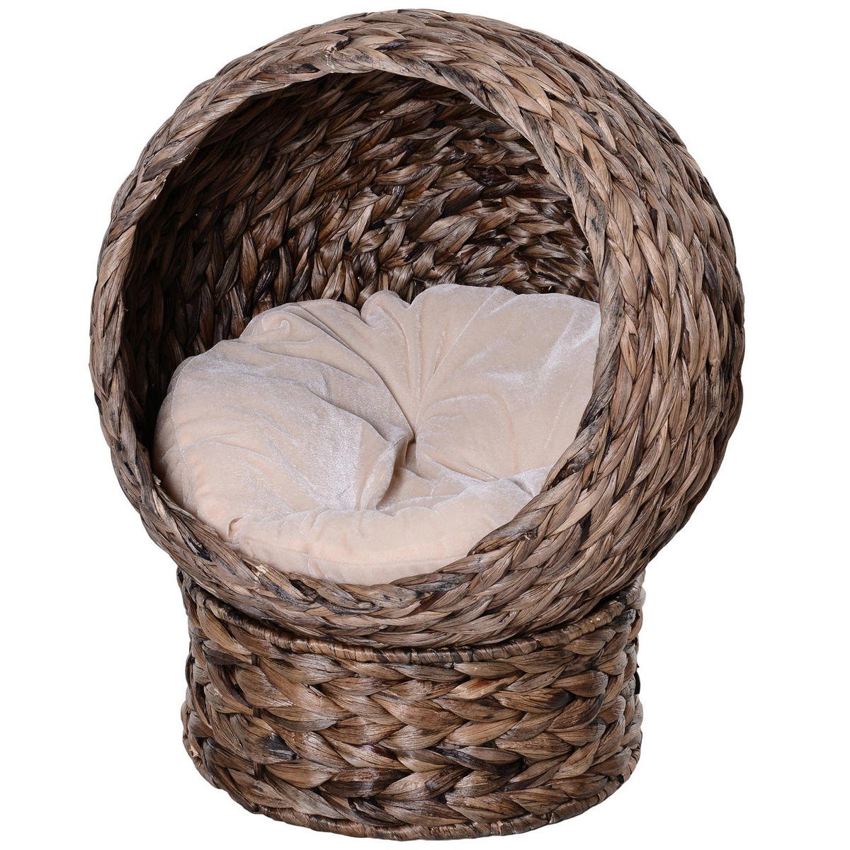 PawHut Katzenhaus braun Eisen H/L: ca. 60x42 cm Katzenhaus - braun (42,00cm) - PawHut