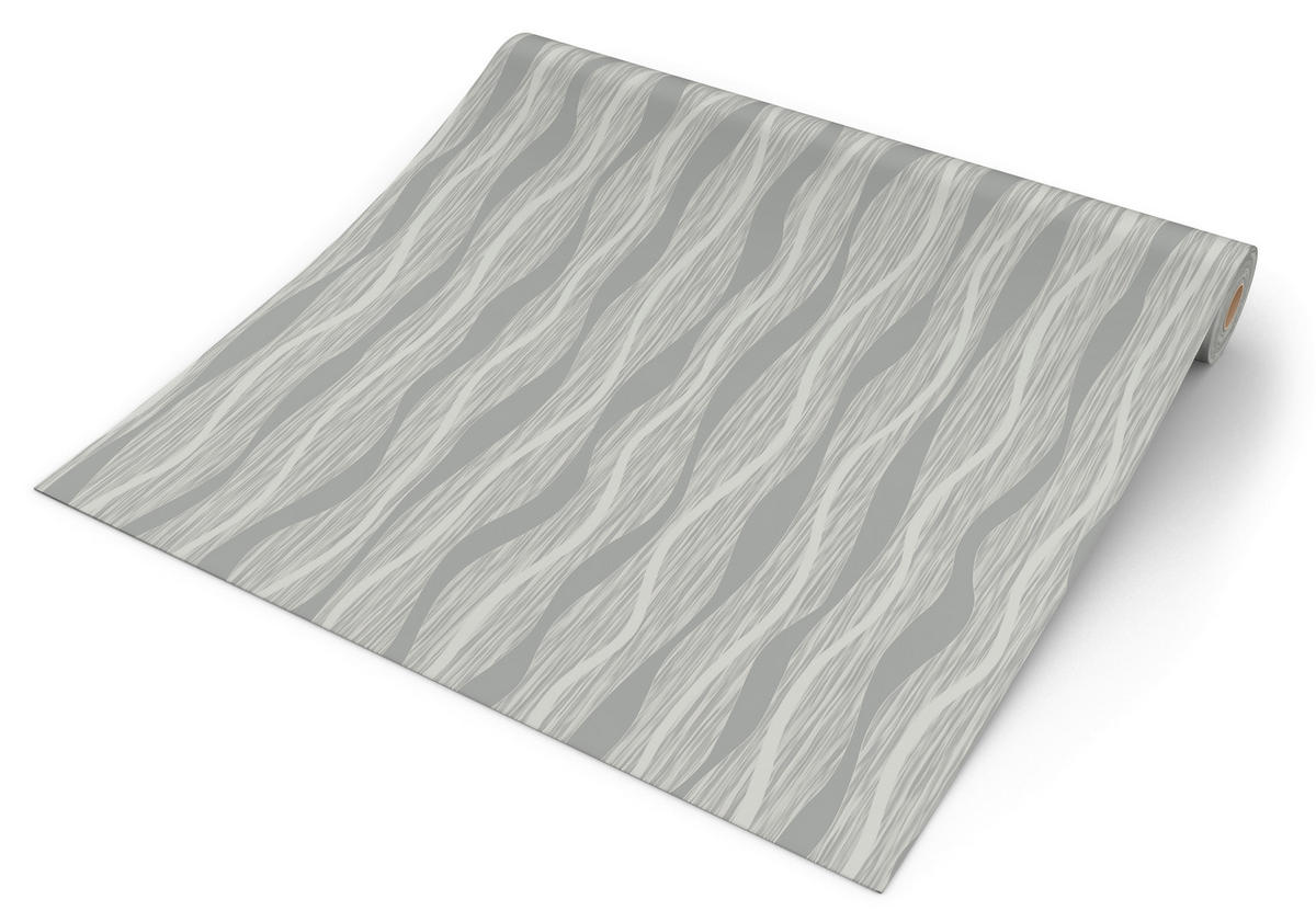 UGEPA Vinyltapete Wellen beige silber B/L: ca. 53x1005 cm glitzernd Vinyltapete_A644-19 - beige/silber (53,00/1005,00cm) - UGEPA