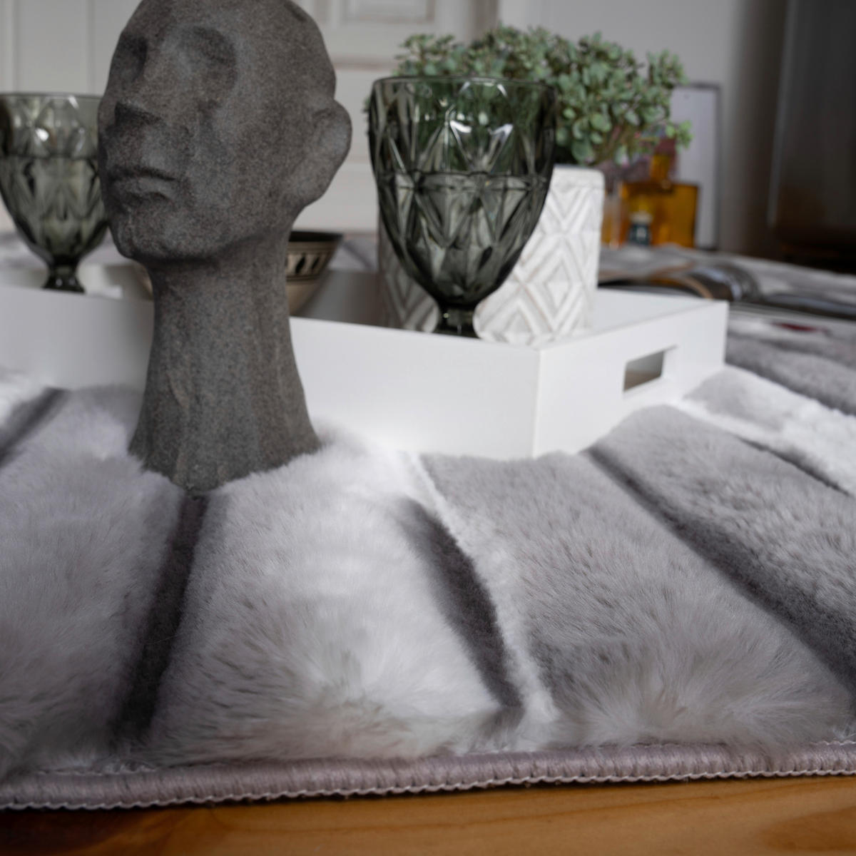 Obsession Teppich Whispering Waves taupe B/L: ca. 120x170 cm Whispering Waves - taupe (120,00/170,00cm) - Obsession