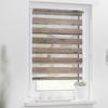 Doppelrollo Duo Bretter braun B/T: ca. 45x150 cm Duo Bretter - braun (45,00/150,00cm) - LICHTBLICK