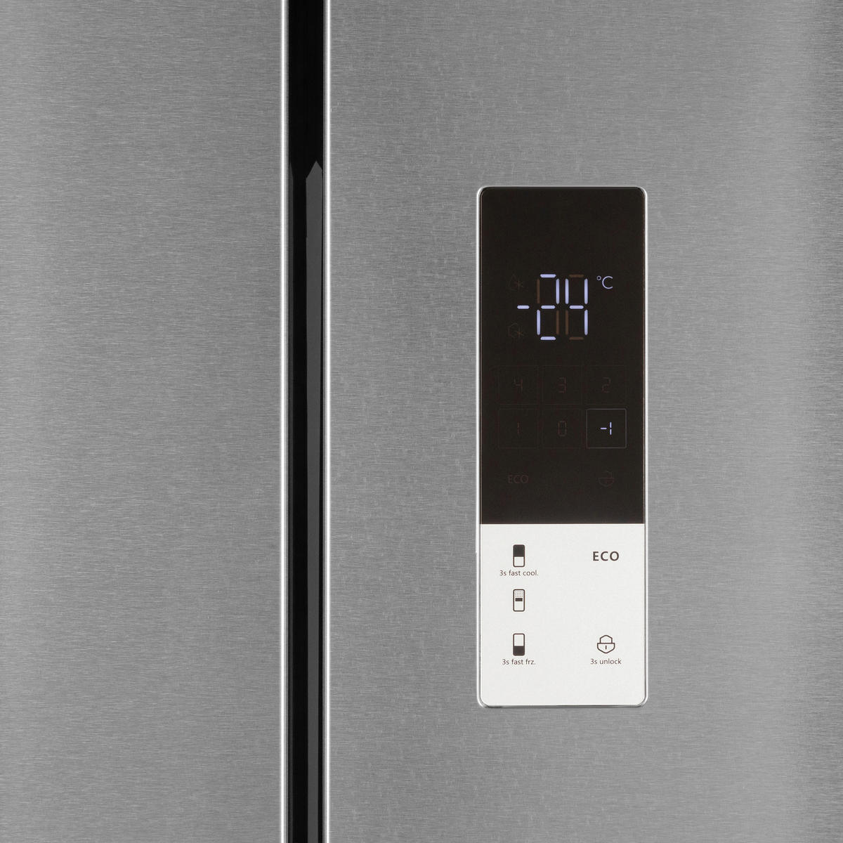 POCOline French-Door Kühl-/Gefrierkombination Inox B/H/T: ca. 59,5x185x68 cm French-Door FD 185-395 EIXDNF - Inox (59,50/185,00/68,00cm) - POCOline