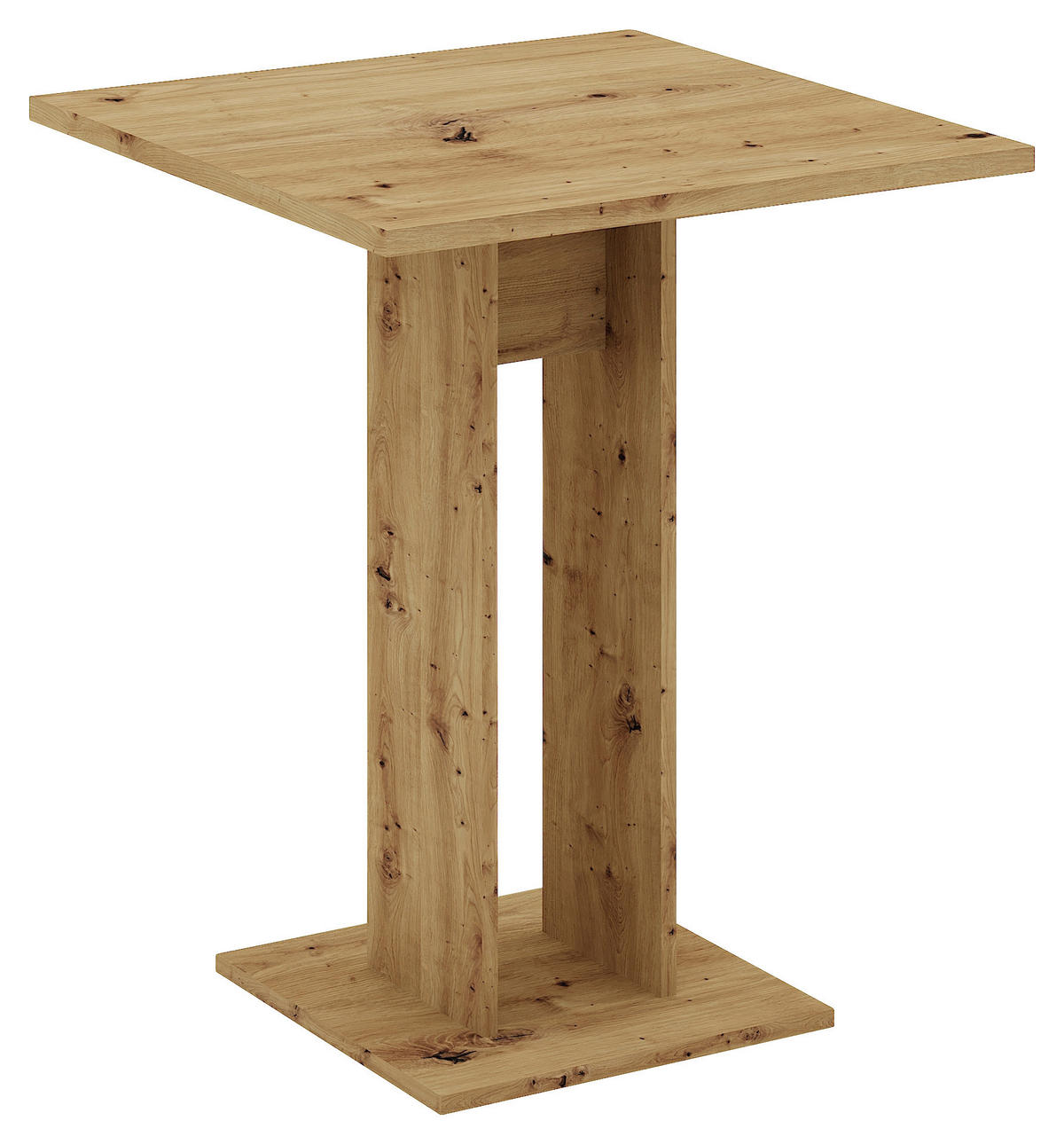 Tisch EVERT Eiche Artisan Nachbildung B/H/T: ca. 67,5x78x67,5 cm EVERT - Eiche (67,50/78,00/67,50cm) - WIPMEB
