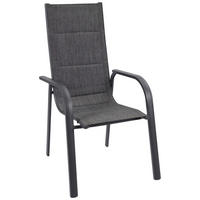 POCOline Stapelsessel Boston anthrazit Alu B/H/L: ca. 74x109x60 cm Boston - anthrazit (60,00/74,00/109,00cm) - POCOline
