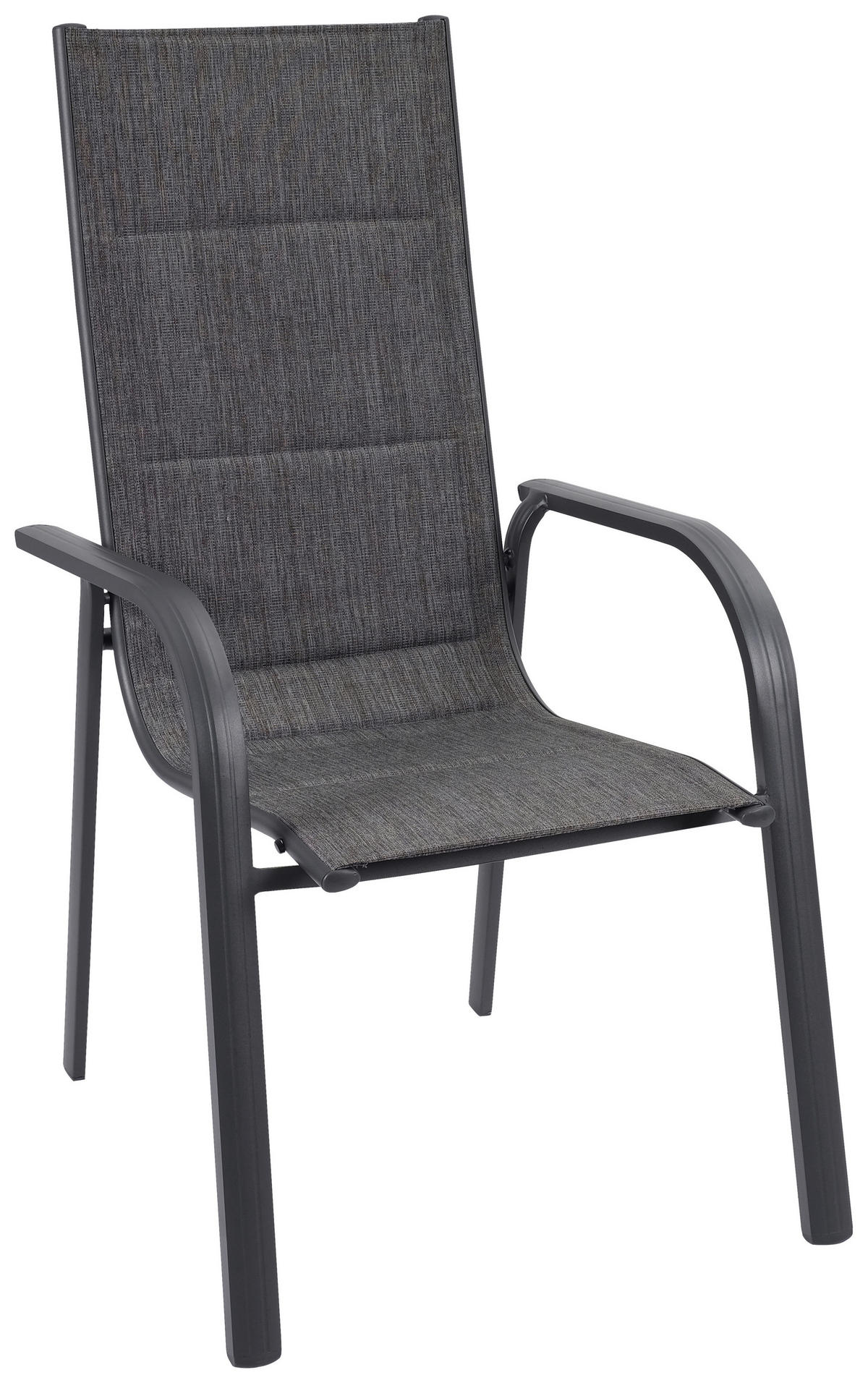 POCOline Stapelsessel Boston anthrazit Alu B/H/L: ca. 74x109x60 cm Boston - anthrazit (60,00/74,00/109,00cm) - POCOline