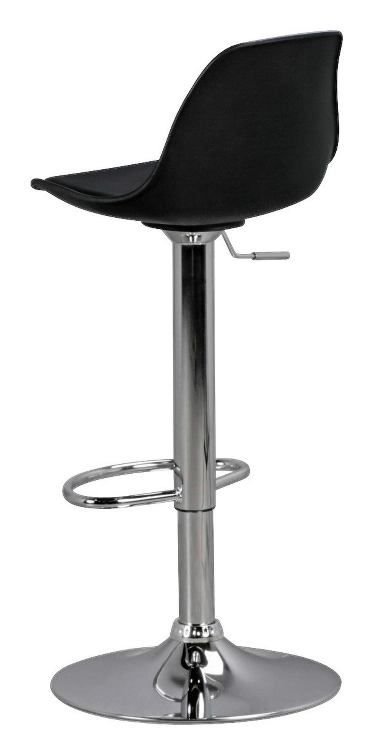 Barhocker schwarz Chrom Kunstleder Metall B/H/T: ca. 40x104x40 cm Barhocker - schwarz/Chrom (40,00/104,00/40,00cm) - Amstyle