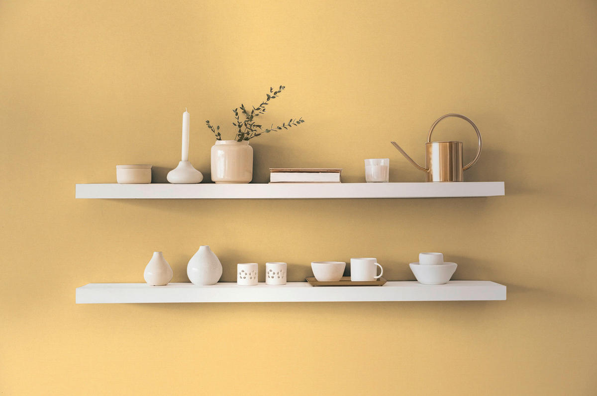 A.S.Creation Vliestapete gelb B/H/D: ca. 53x1005x8,5 cm Vliestapete - gelb (8,50/1005,00cm) - A.S.Creation