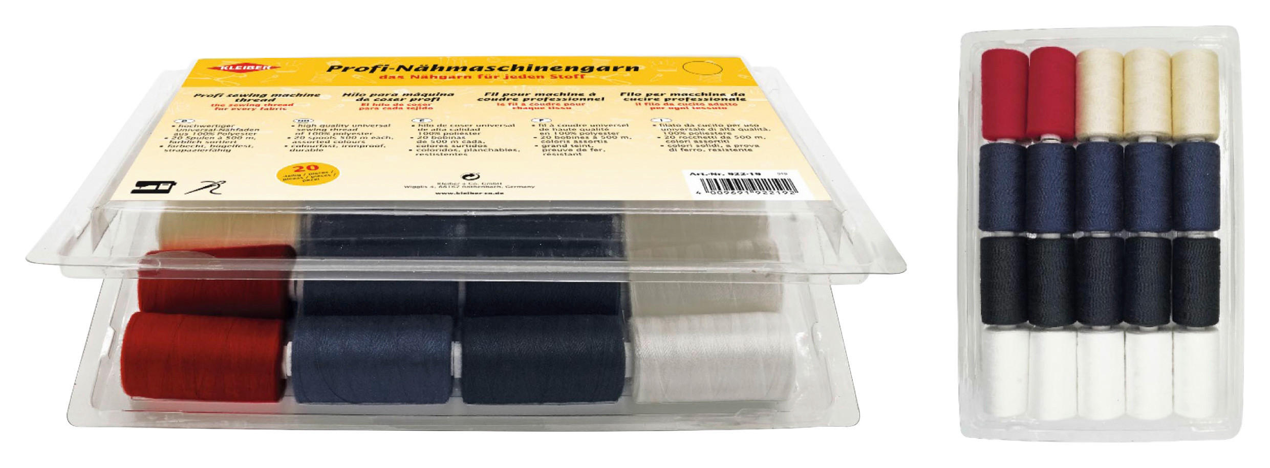 Nähmaschinengarn sortiert 20 Packstücke Nähmaschinengarn_20erPack - sortiert - Twister