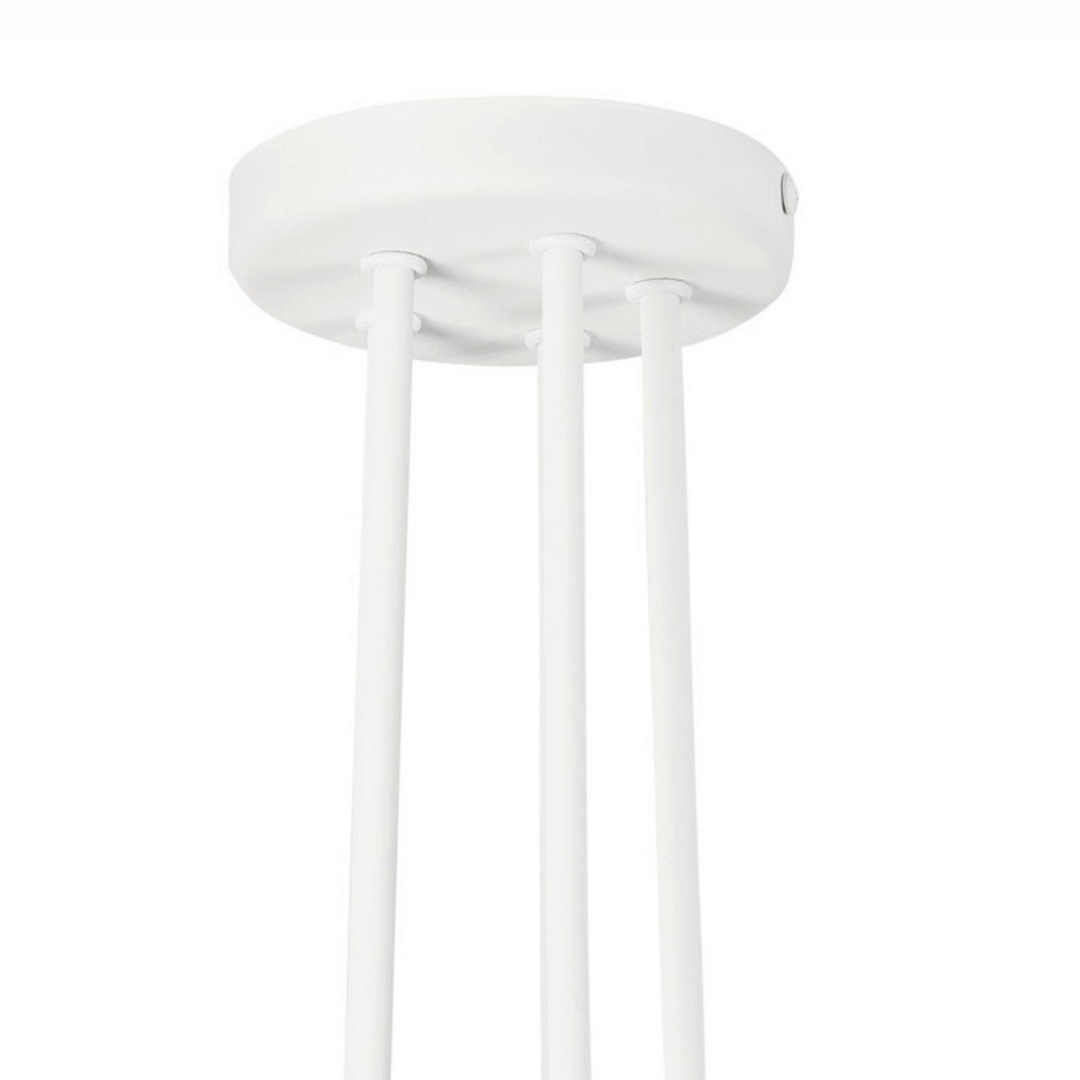 Lamkur Deckenleuchte DOMINO 51192 weiß Stahl H/L: ca. 40x59 cm E27 5 Brennstellen Domino - weiß (59,00cm) - Lamkur